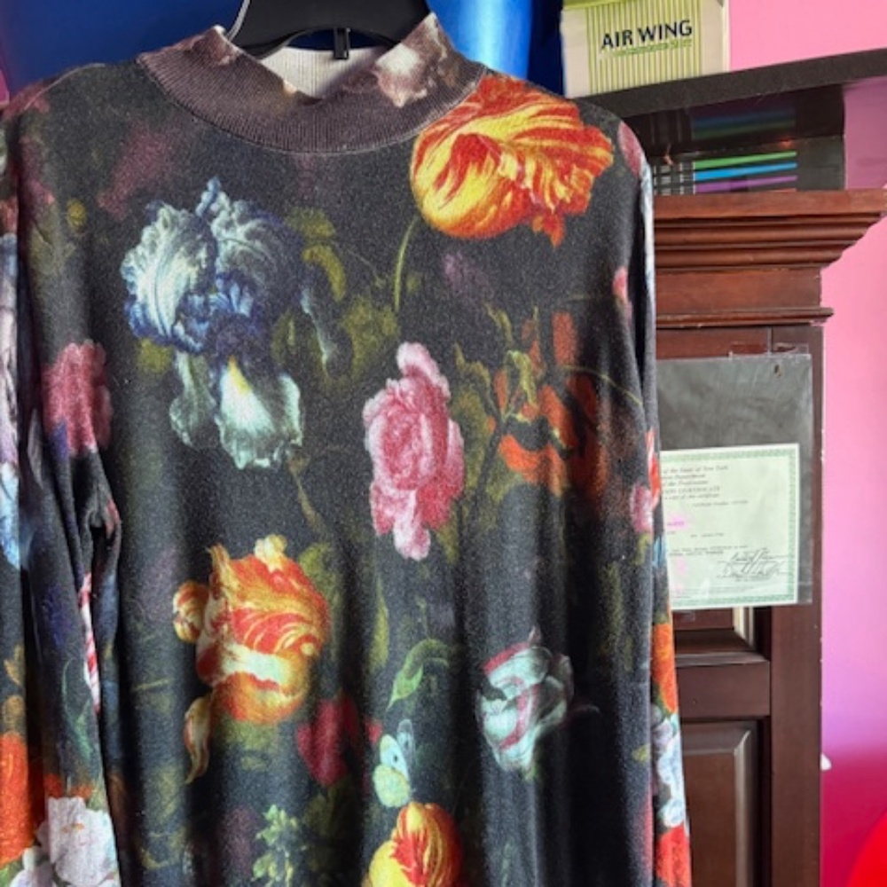 Desigual Flowered sweater size XXL